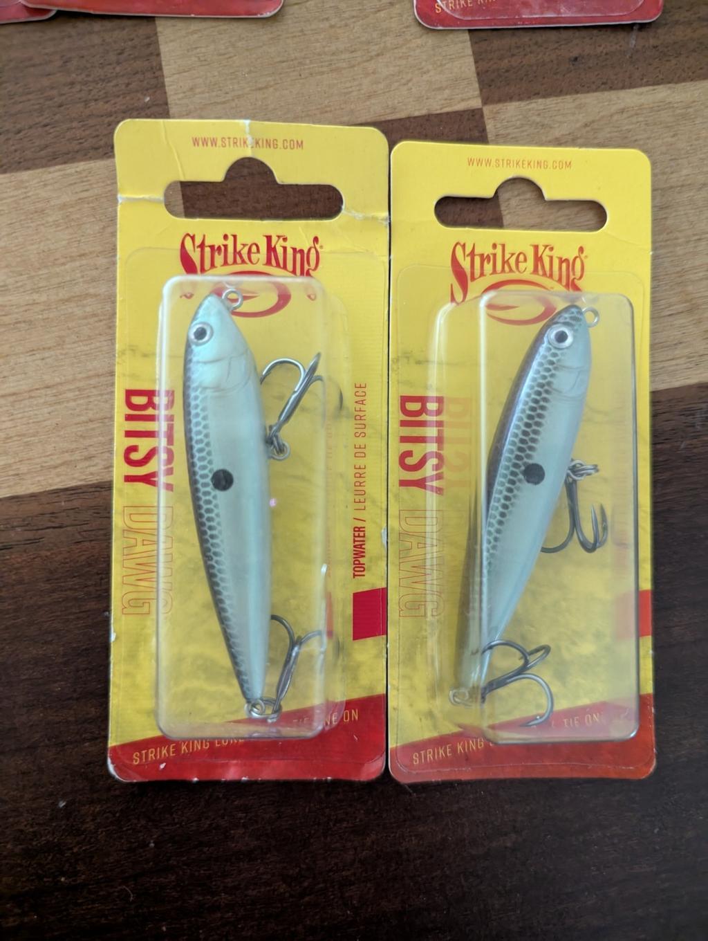 Lot 36x Strike King BITSY Jerkbaits Topwater Minnow DAWG Splash NEW - Image 4