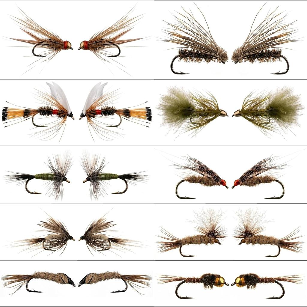 Fly Fishing Flies - Fly Fishing Accessories - Fishing Kit, Trout Lures, - Image 8