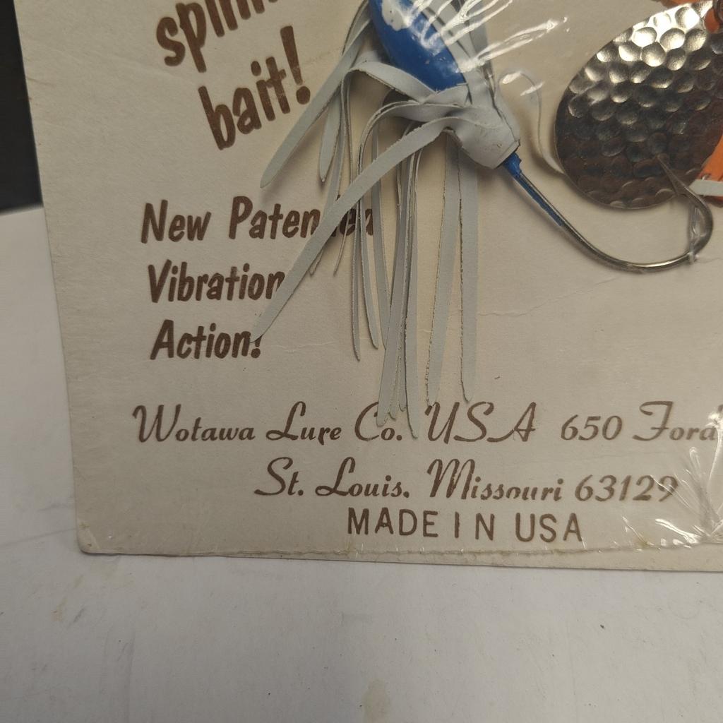 Vintage Rare Wotawa Lure Co. Spinnie Shad spinnerbait New In Package  - Image 9