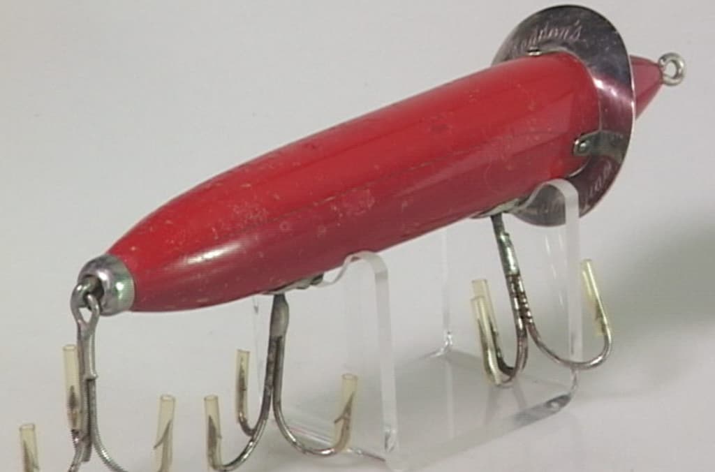 Heddon Wood 200 Surface Lure Red Bass Fishing Lure - Image 6
