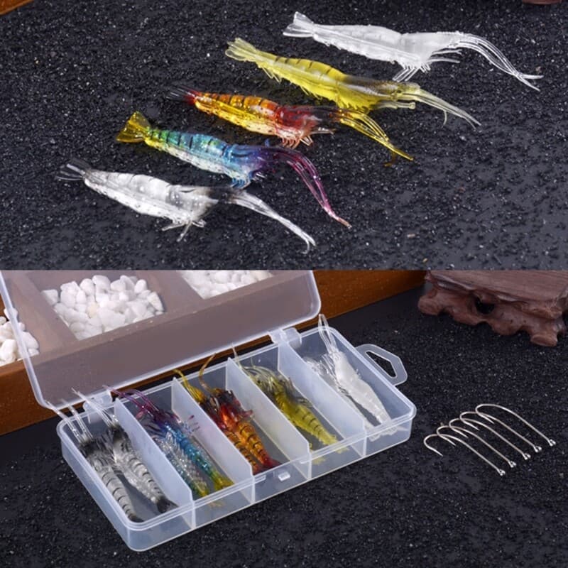 Fishing Accessories Shrimp Fishing Lures Fishing Jigs Silicone Artificial Baits - Image 5