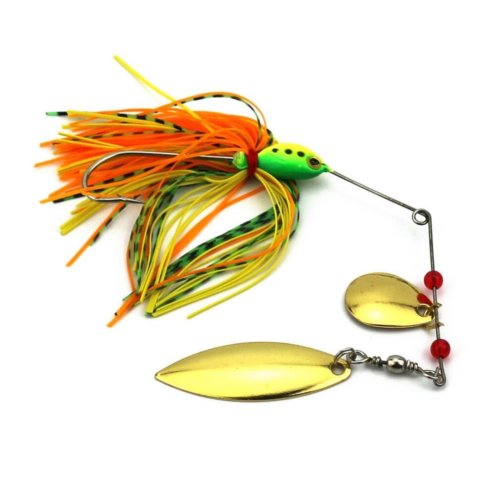 5pcs 16.3g Spinnerbaits Blade Bait Rubber Skirt Buzzbait Fishing Lures Spoon - Image 5