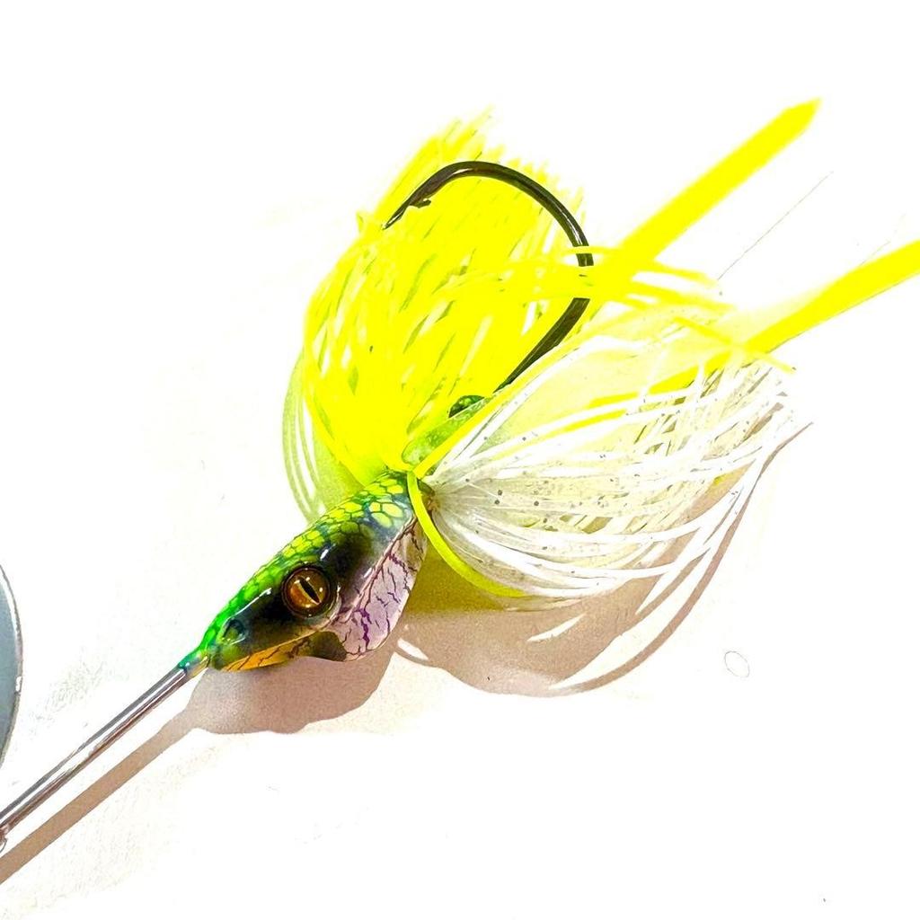 Megabass Jamaica Boa JR Buzzbait 3/8oz Green Used Lure - Image 4