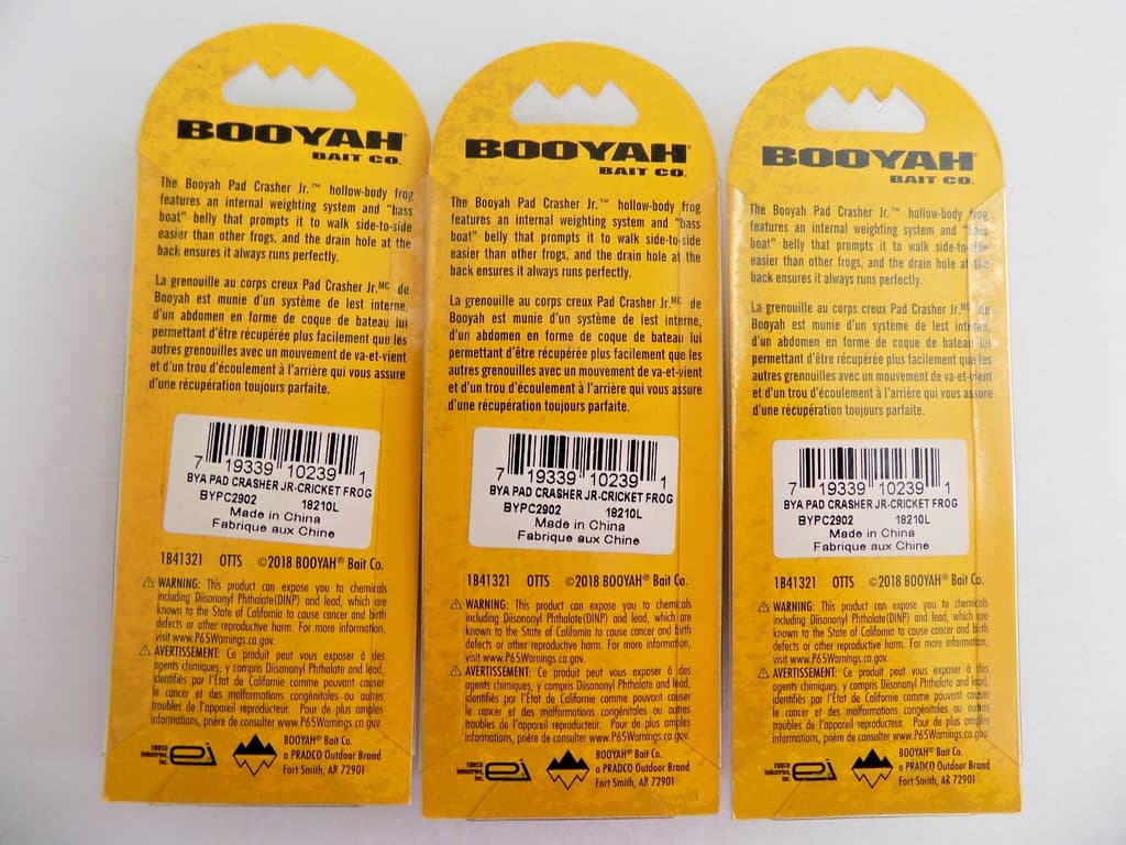 BOOYAH PAD CRASHER JR. - CRICKET FROG - 3 LURES - 634i - Image 5
