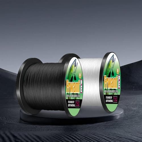 NEW Frwanf Fishing Line 8-Strand Braided PE Line 1000m Size 1 Black for - Image 7