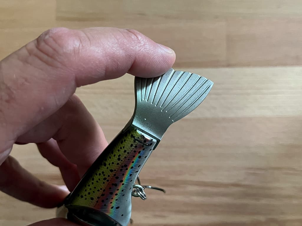 ThunderHawk Lures Cha Cha Glide Swimbait Glimmer Trout 5” 1.5 oz Slow Sinking - Image 5