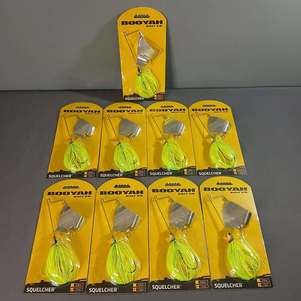 Booyah Squelcher Citrus Shad 1/2oz Topwater Buzz Bait Lot of 9 - Image 1