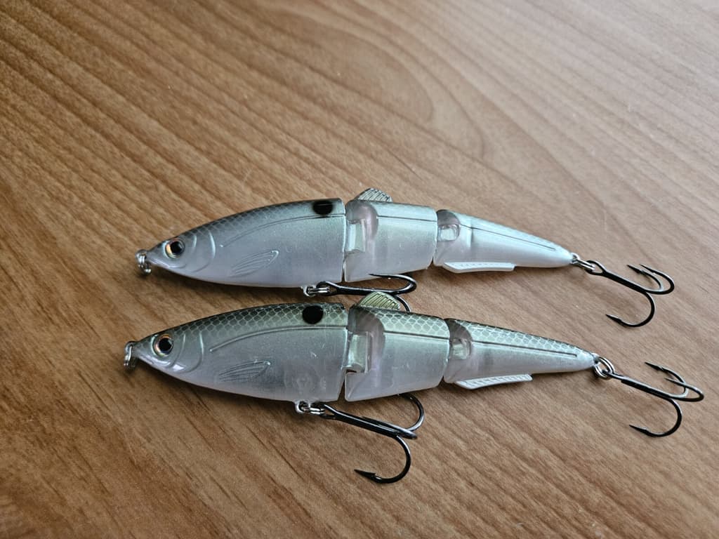 (2) Strike King Sexy Swimmer Jointed Swimbait Fishing Lures, DISCONTINUED  - Image 1