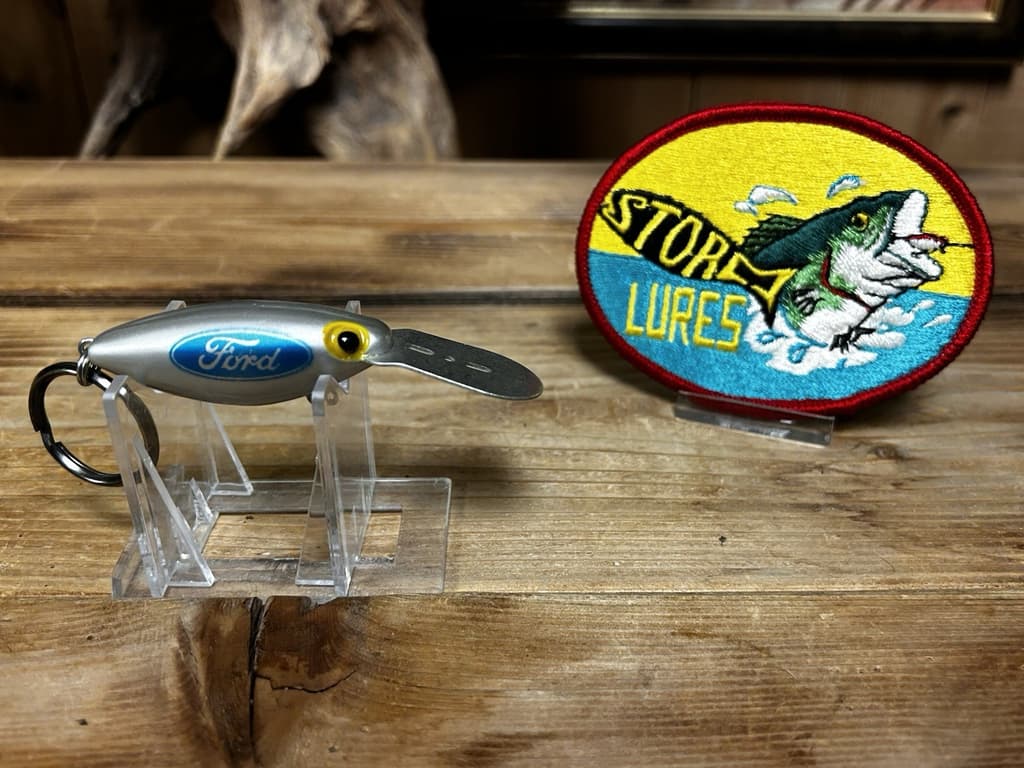 Vintage Storm Pre Rapala Rattle Tot Ford Motors Advertisement Bass Fishing Lure - Image 1