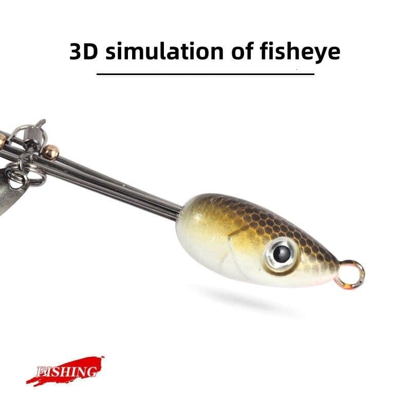 5Pcs Alabama Rig 5 Arms 4 Blades Umbrella Rig Fishing Lures Bait Bass Crappie - Image 3