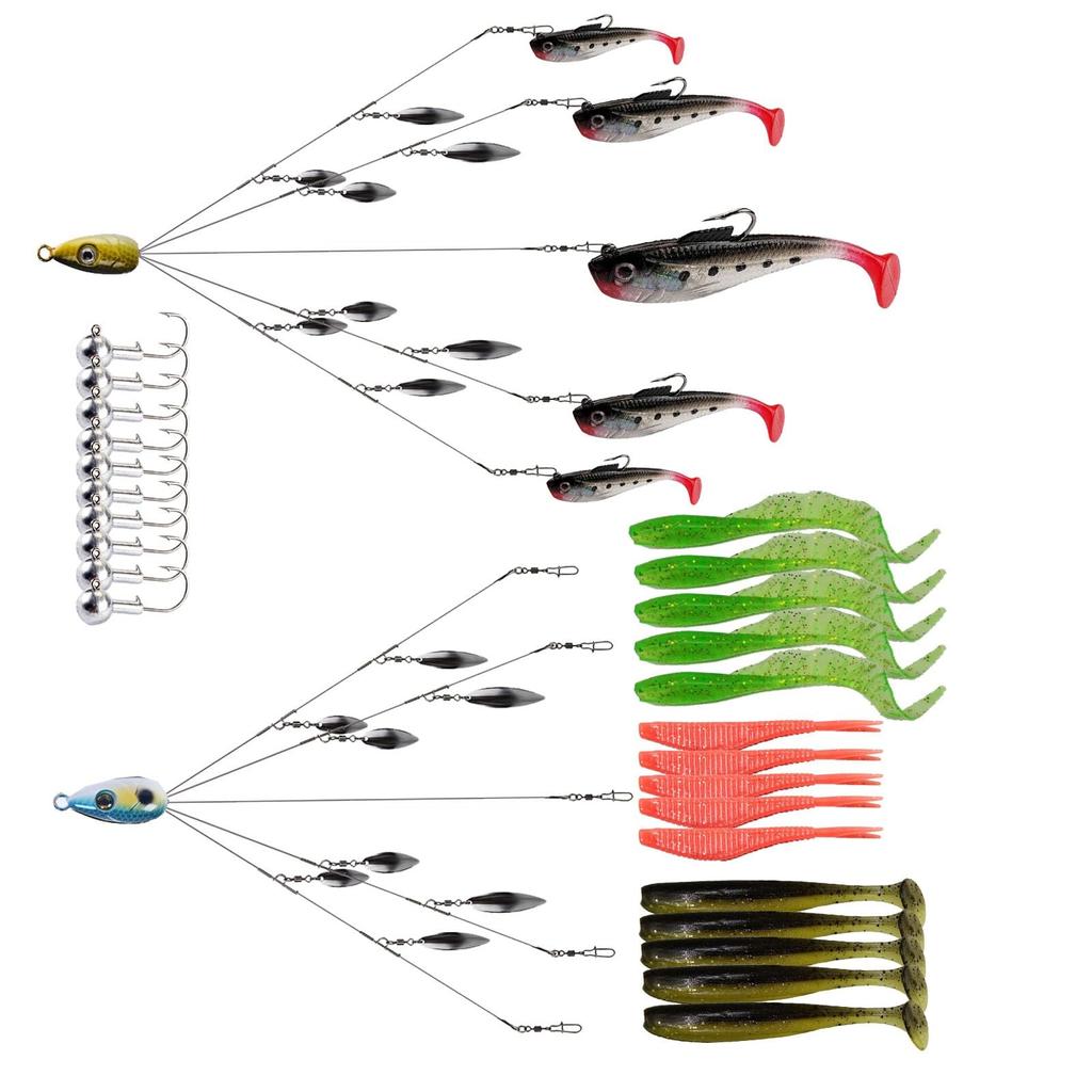Alabama Rig Kit 5 Arms Alabama Umbrella Rig Bass Fishing Kit a Rig Fishing Lu... - Image 1