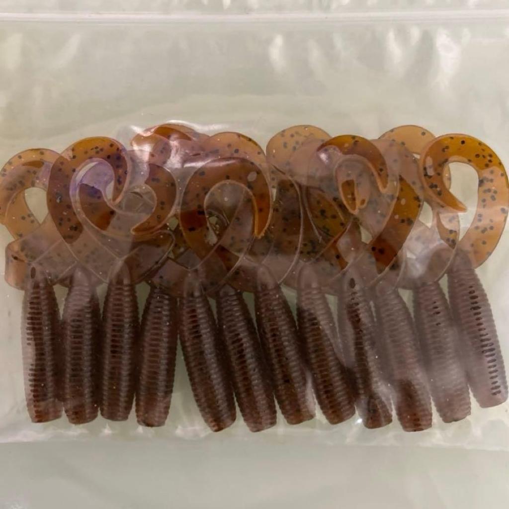 Imo Grub, Flappin' Grub Double Tail, Swim Senko, Gary Grub, Cut Tail - Image 3