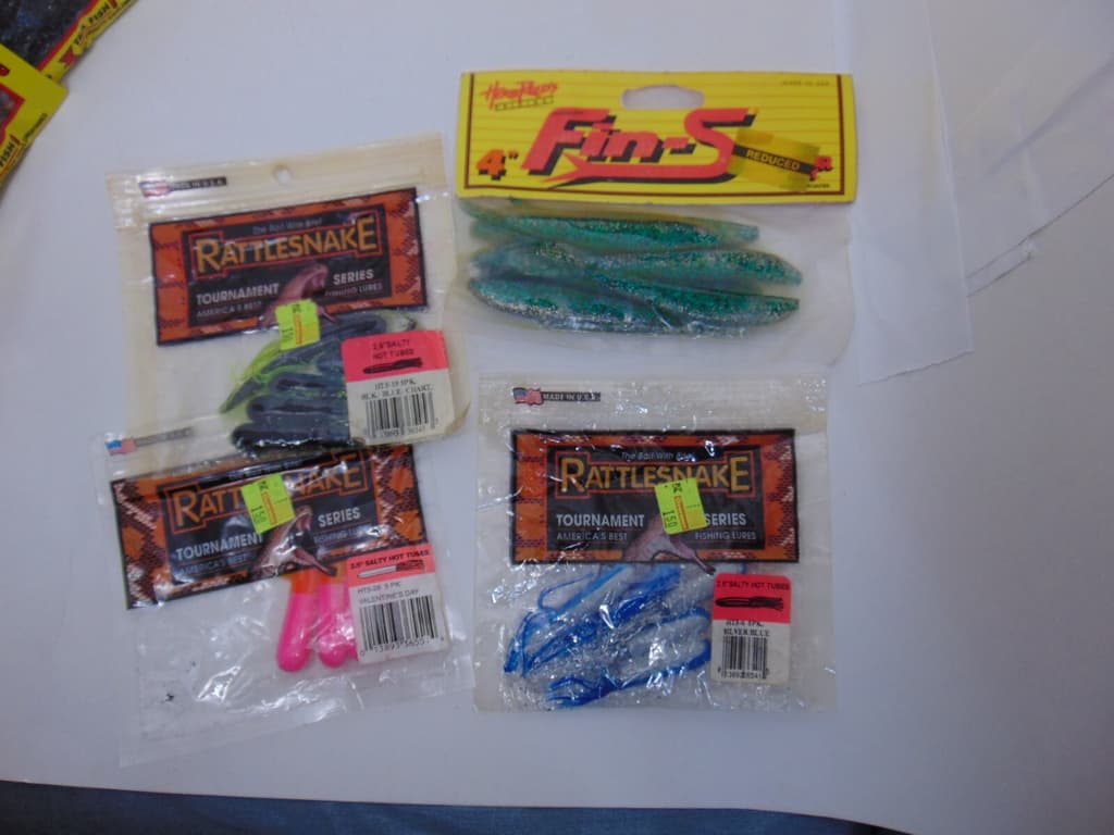 RATTLE SNAKE AND   strike king soft plastic FISHING LURES , LOT OF 14 PACKS - Image 2