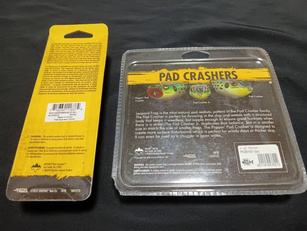 BOOYAH Frog, Toad Runner, Pad Crasher, 4-piece set, 2 sets, for Snakehead, - Image 6