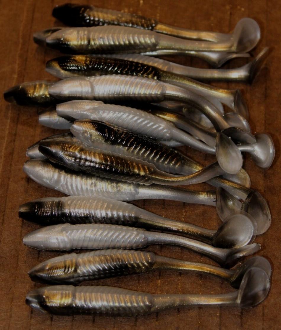 3.5" Swim Minnow Reel Shad Paddle Tail Swimbait Trailer for A Rig 50 pack - Image 2