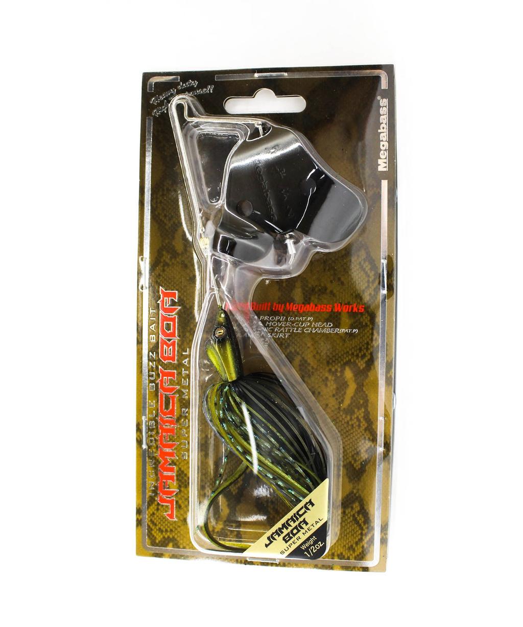 Megabass Jamaica Boa 1/2 oz Buzzbait Sinking Lure Green Pumpkin (4286) - Image 1