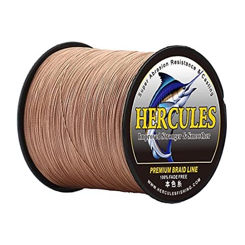 NEW HERCULES PE Fishing Line 4-strand No.4 1000m 18.1 kg/40 lb 0.32 mm Brown - Image 7