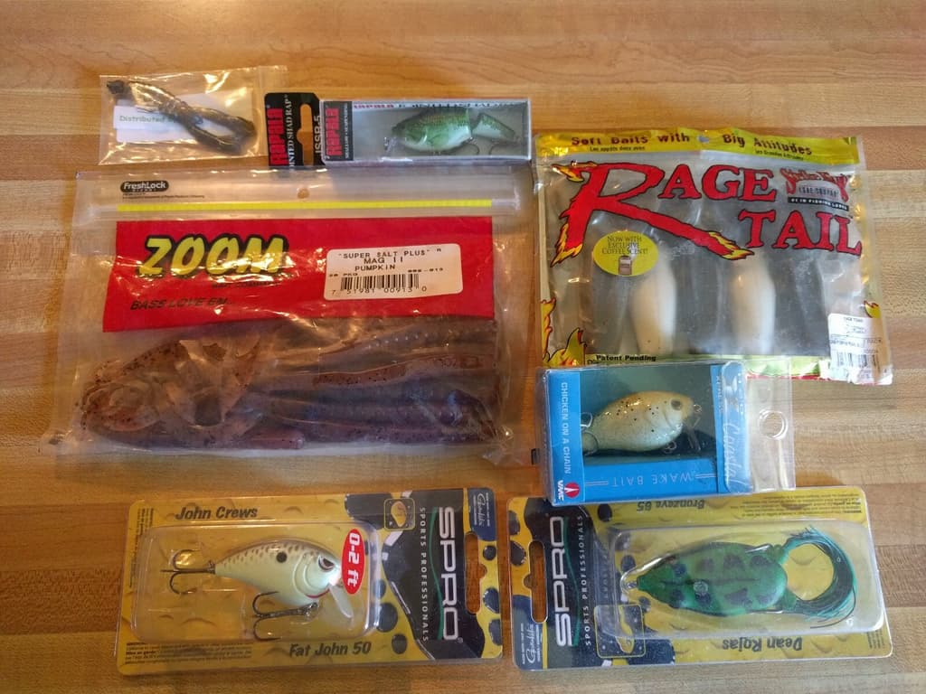 Lure Lot Spro, Zoom, Strike King Rage Tail Fishing Lures, toads, Waker H20 Expre - Image 2