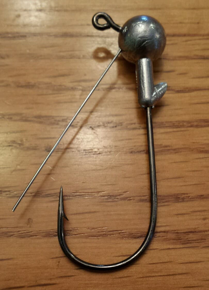 25- 1/4oz 3/0 Weedless Jighead Wire STRAIGHT EYE Grub Head Swimbait Umbrella Rig - Image 5