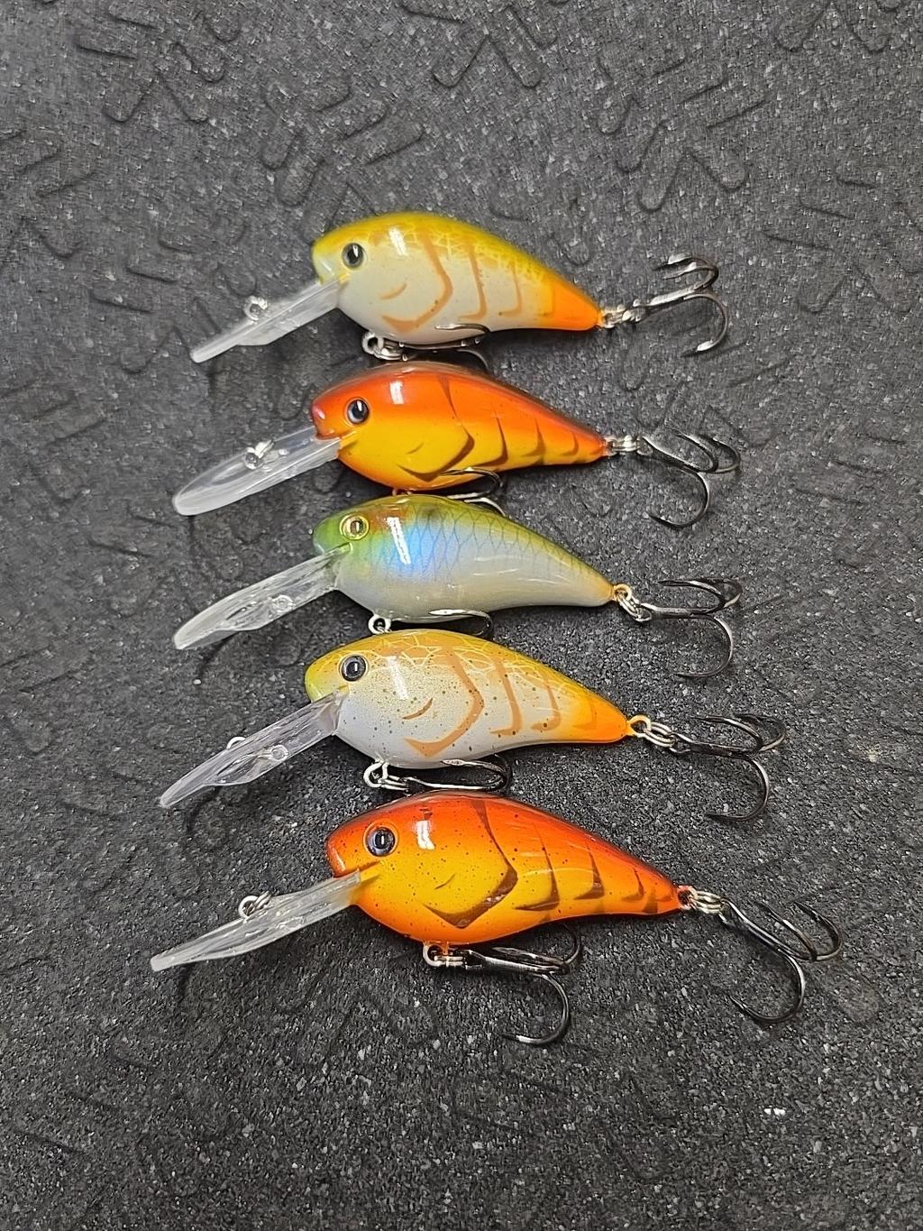 (5) Strike King Gravel Dawg 8 Rattle Crankbait Fishing Lures Lot Of 5 - Image 4