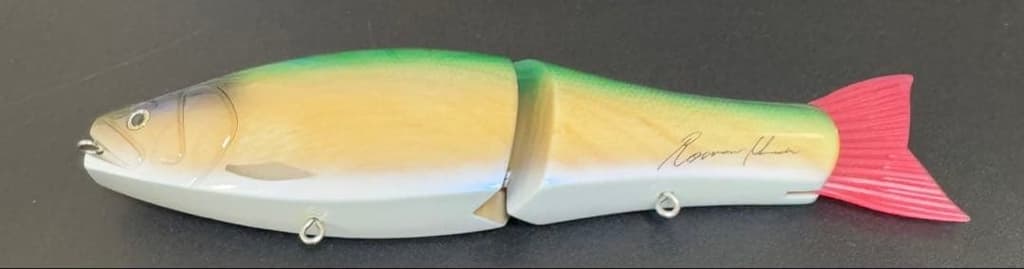 Roman Made 2-Pack Swimbait Jointed Big Bait 20cm Green Pink Orange - Image 5