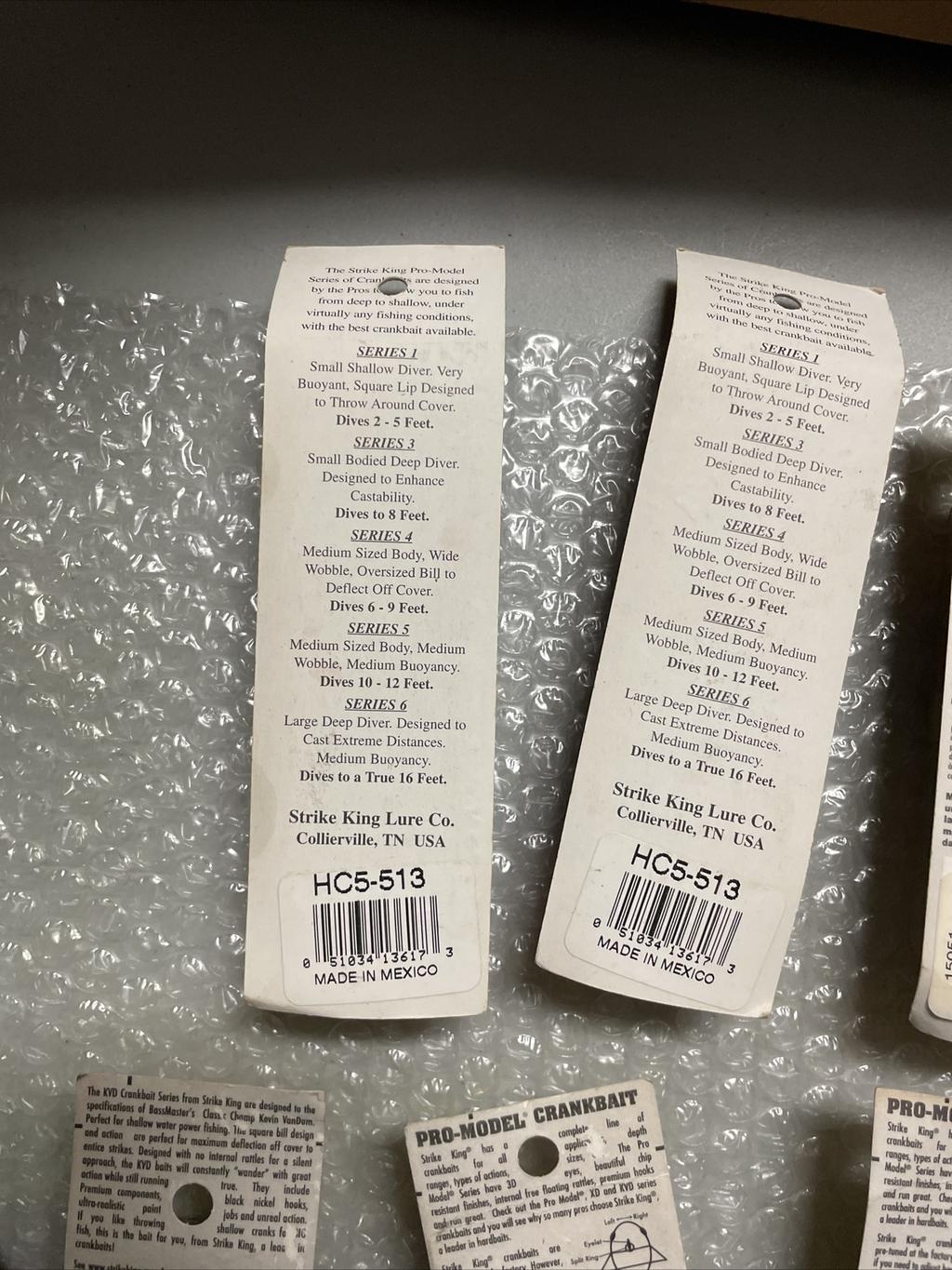 9 New Strike King Crankbaits Pro Model Series Lures Lot Series 3 5 Red Eye Shad - Image 13