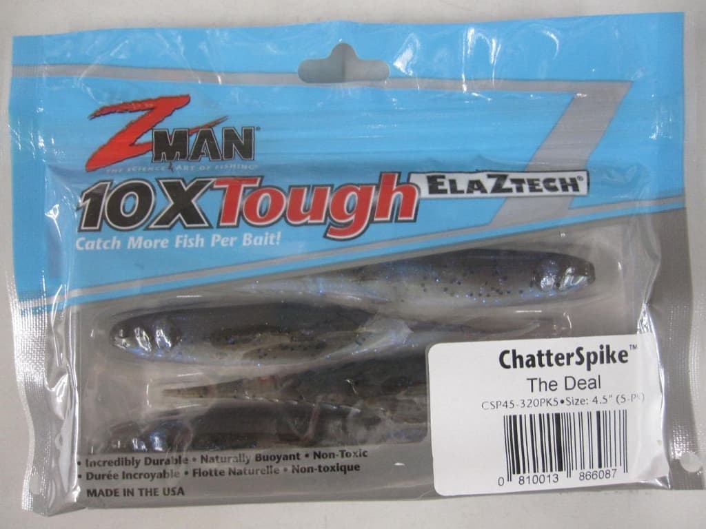 Z-MAN Chatter Spike The Deal New Chatterbait Trailer Lures - Image 1