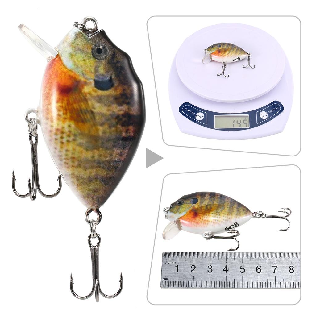 Lixada 6cm 15g 5PCS Fishing Lures With Barbed Treble Hooks Fishing Accessories - Image 4
