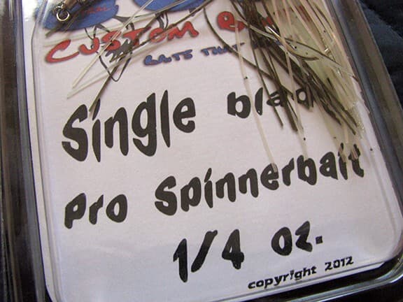 6 Custom Spinnerbaits, 1 Cavitron Buzzbait, 1 Mega Strike visor. - Image 8