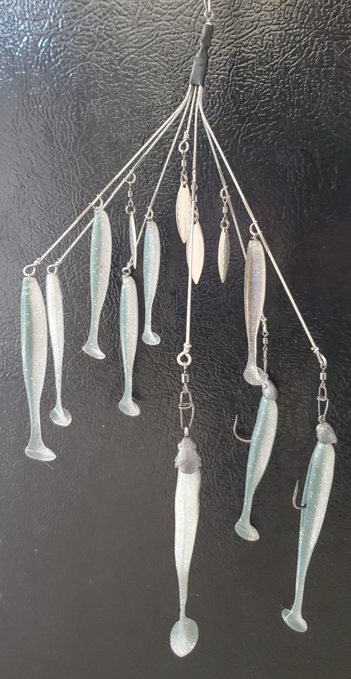 Mega Baitball - Premium Hardware - Alabama Umbrella Rig - BAITS NOT INCLUDED - Image 8