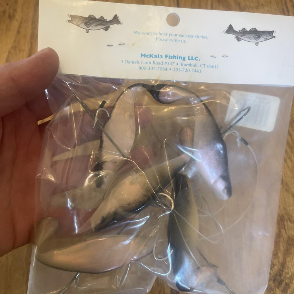 7” Umbrella Rig 4 Arm With 4” Shad (5)  Pearl Black New In Package McKala Fishin - Image 13