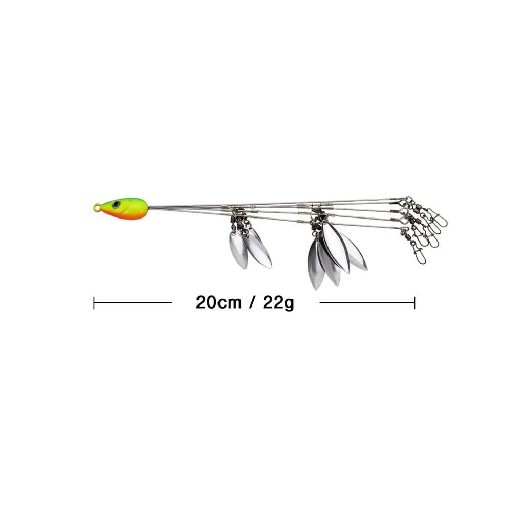 Alabama Rig for Bass Striper Fishing Lures Baits 5 Arms Umbrella A-Rig Swimba... - Image 3