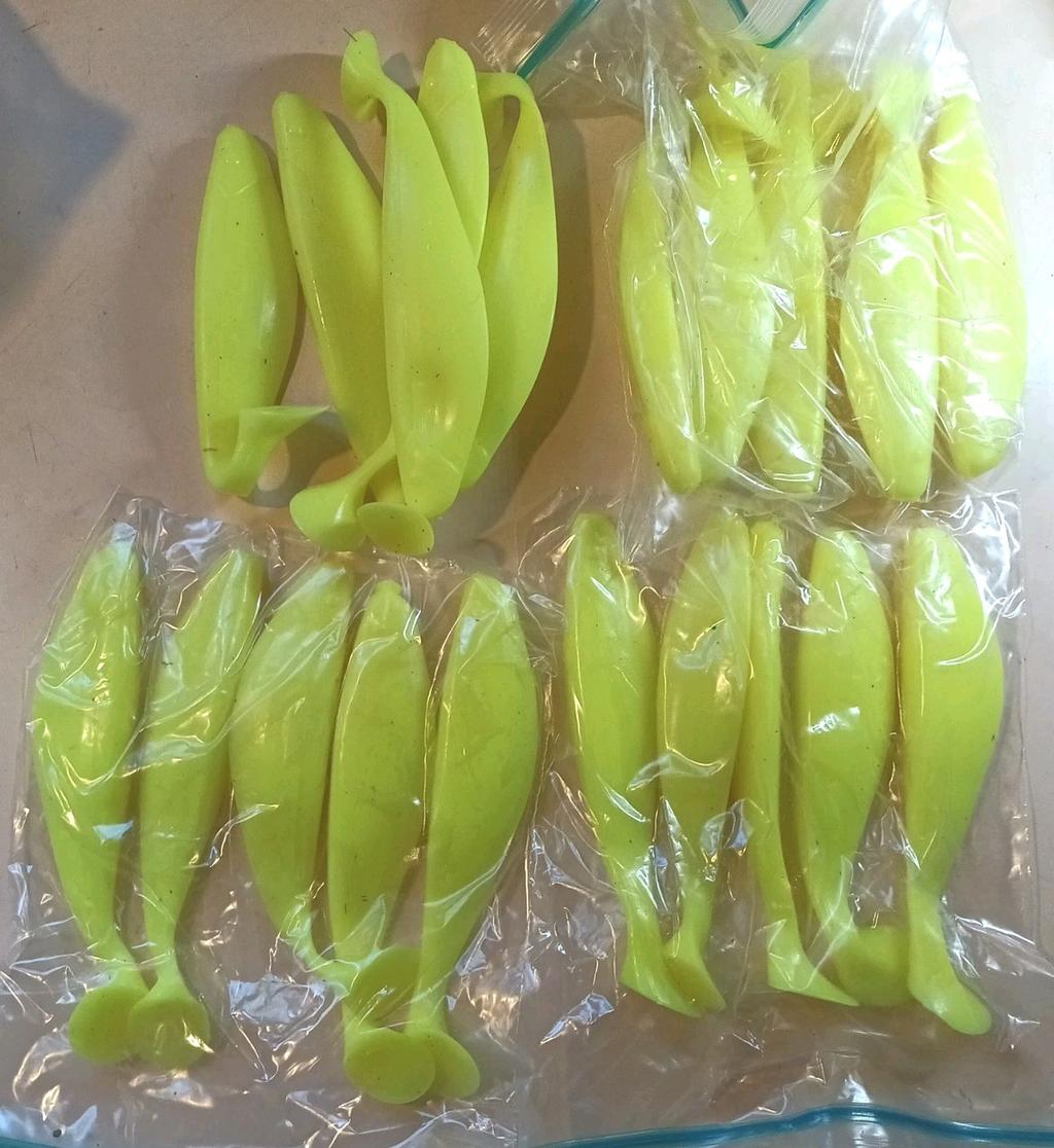 TWENTY! 6" Shad BODIES Paddle Tail Swimbait great for Umbrella Rig  Sassy Shad  - Image 1