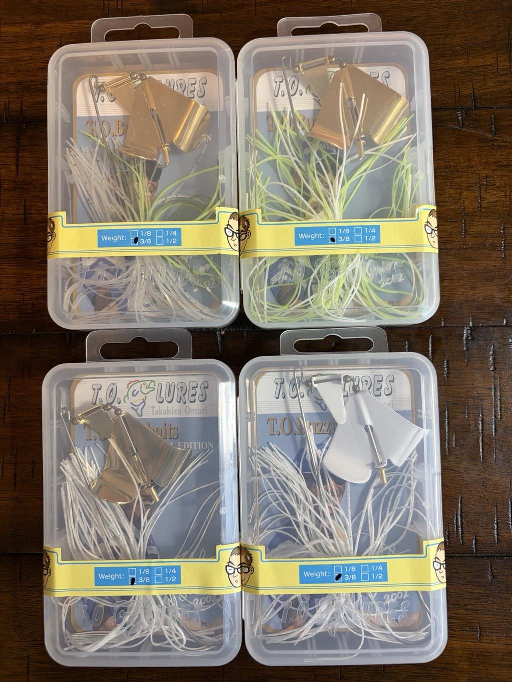 Lot of 4 2002 LUCKY CRAFT TO Buzzbait Takahiro Omori Very Rare Clacker Hard Case - Image 1