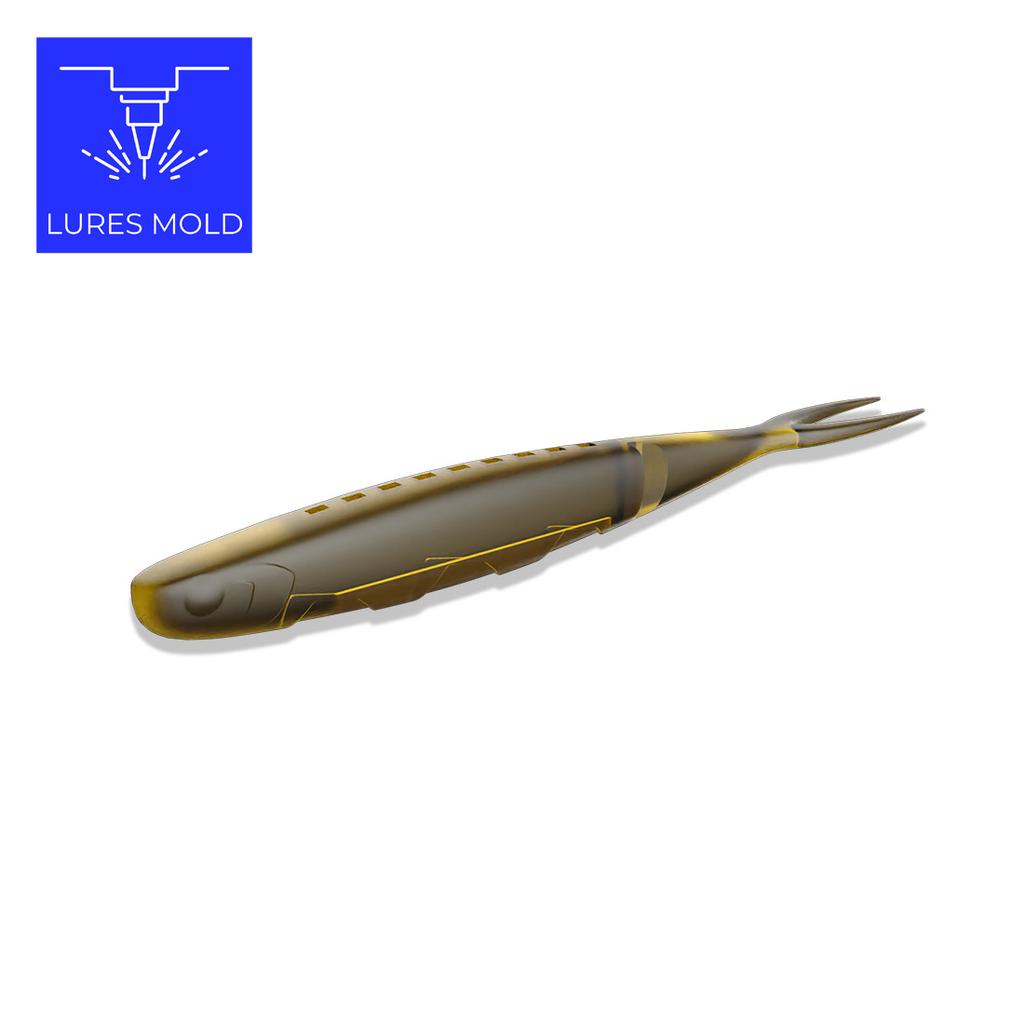 Bait DIY Fishing Mold Soft Plastisol Soft Jerkbait K108 5inch - Image 3