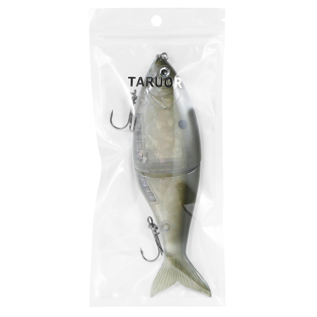 Taruor 7In Glider Fishing Lures Glide Bait Jointed Swimbait W/ Treble Hooks V2D2 - Image 7