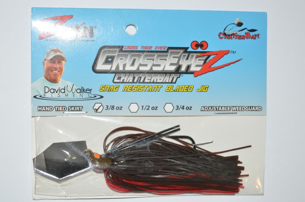 3 lures zman z-man crosseyez chatterbait 3/8oz snag resist bladed jig chili dog - Image 2