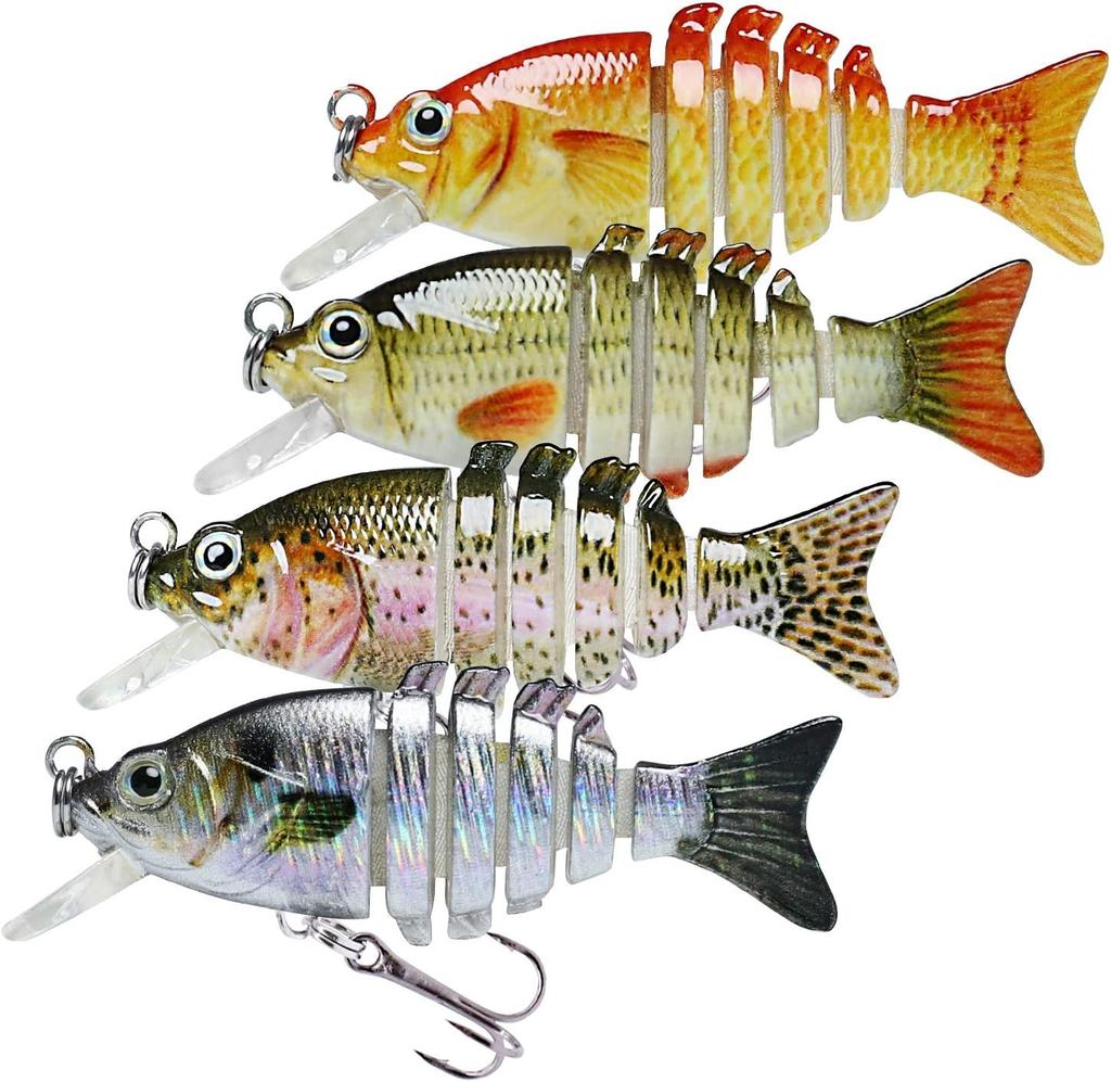 Lifelike Fishing Lures for Bass Trout Crappie, Swimbait, Great Gift - Image 1