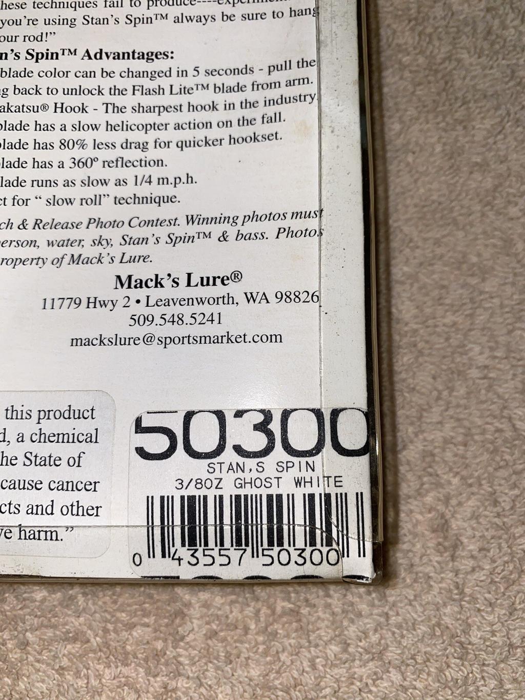 SUPER TUFF FIND!!Macks SPINNERBAIT!UNKNOWN 🎣 FUN OR COLLECT VINTAGE LURE!! - Image 6