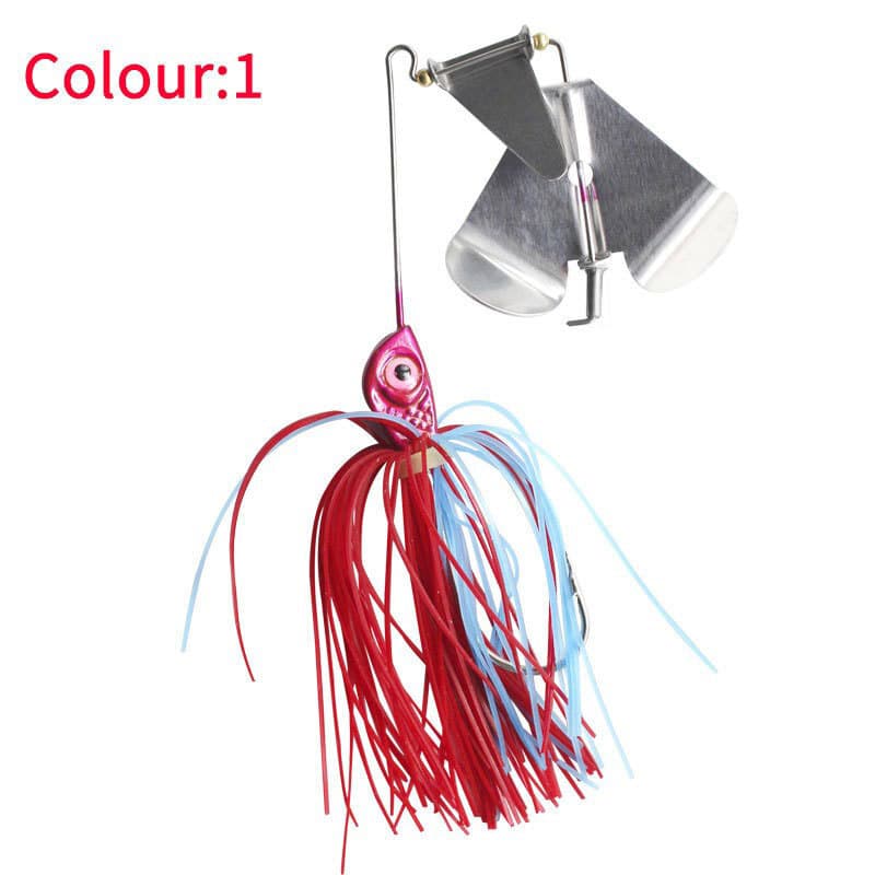 5 PCS/Lot Spinnerbait Jig Head Rubber Skirt Fishing Lure Pike Bass Spinner Bait - Image 7