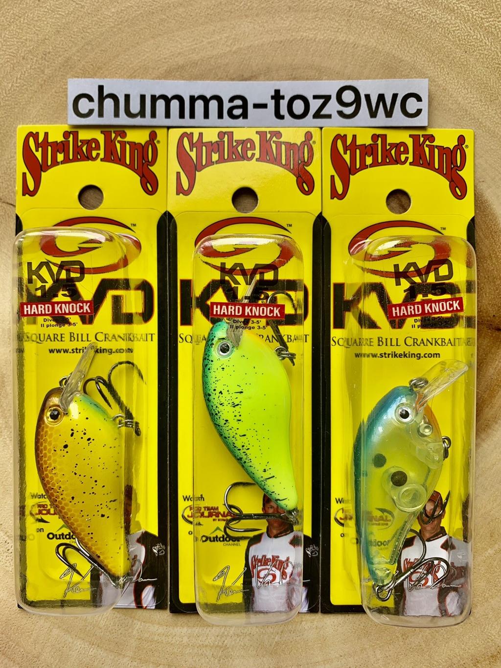 KVD1.5 (Lot Of 3) “Hard Knock” Square-bill Crankbait, Strike King, Bass, NWT! - Image 7