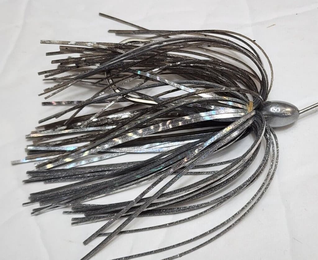 Ladies Man Custom Baits 4" Pro Planer Buzzbait 1/8oz 2/0 Silver Shad Hand Tied - Image 3