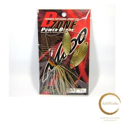 New Evergreen Spinnerbait D-Zone Power Blade Double Willow Leaf 1/2oz Gold Rush - Image 1