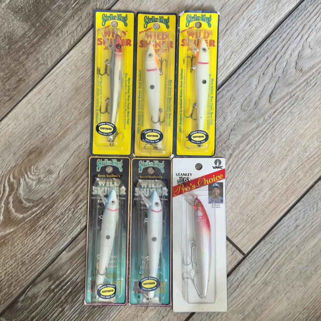 Strike King KVD Wild Shiner Jerkbait 5" Fishing Lures Lot of 6 - Image 1