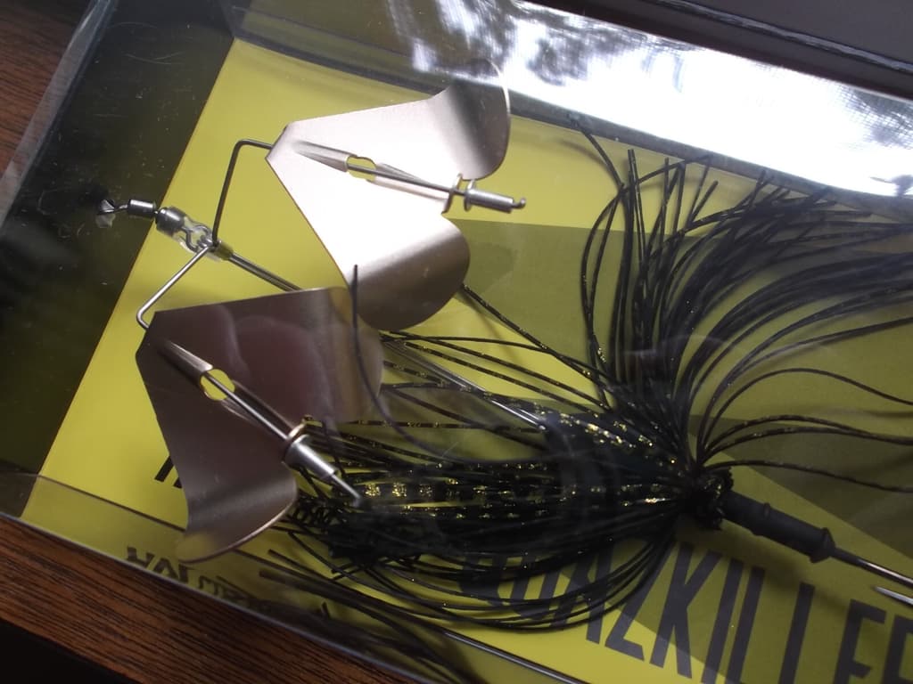 HM Custom Lures Teckel Quazkiller Twin Buzzbait 1/2oz. 06 Black Gold Updraft - Image 10