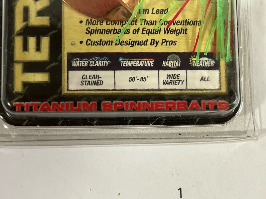 JIMMY HOUSTON MODEL DISCONTINUED 7/16OZ. TERMINATOR CUSTOM TUNGSTEN SPINNERBAIT - Image 3