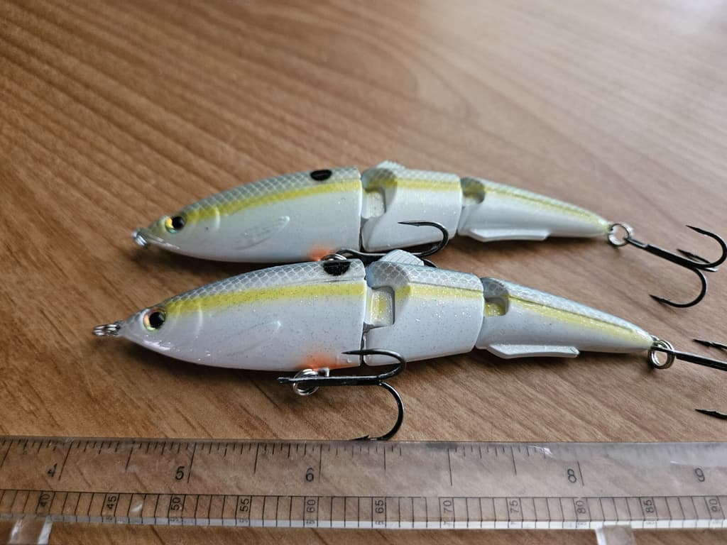 (2) Strike King Sexy Swimmer Jointed Swimbait Fishing Lures, DISCONTINUED  - Image 3