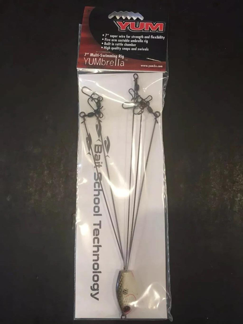 YUM YUMbrella 7” 5-Wire Umbrella Rig - Alabama Rig for Bass Fishing - Image 1