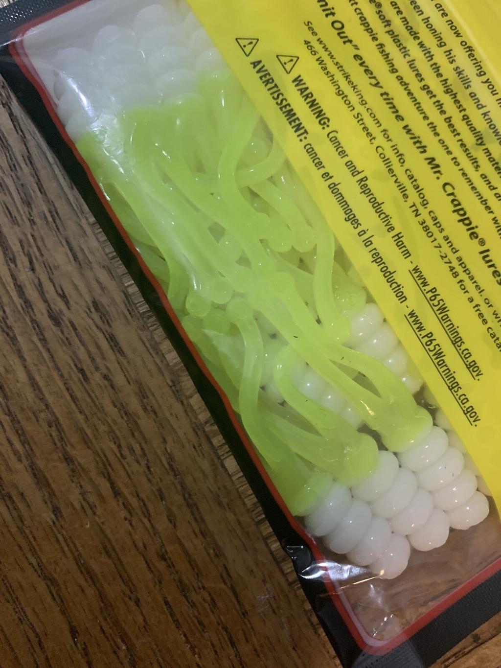 Mr. Crappie Strike King 2” Joker Refrigerator White Glow-BRAND NEW-SHIPS N 24HRS - Image 6