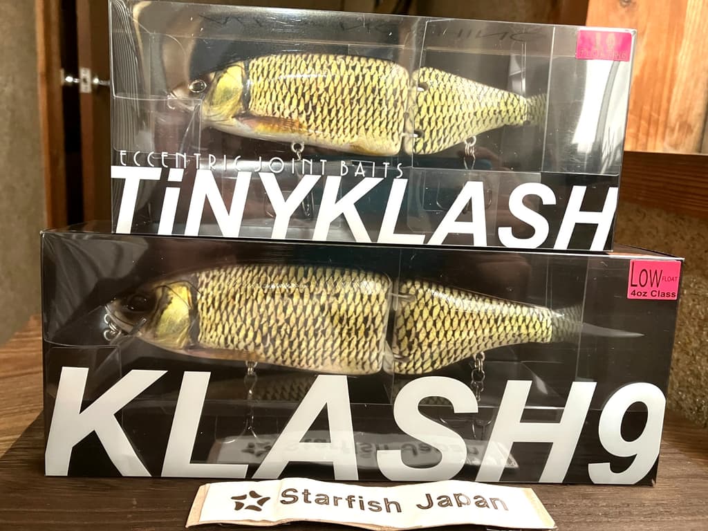 SU × DRT TINY KLASH & KLASH9 Golden Shiner Color Big Swimbait Low Floating Rare - Image 1